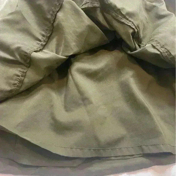 Banana Republic Size 4 Women’s Pleated Pocket Dress Olive Green - Picture 4 of 9